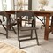 Merrick Lane Nathan Solid Wood Dining Chair with Foldable Design and Elegant Finish
